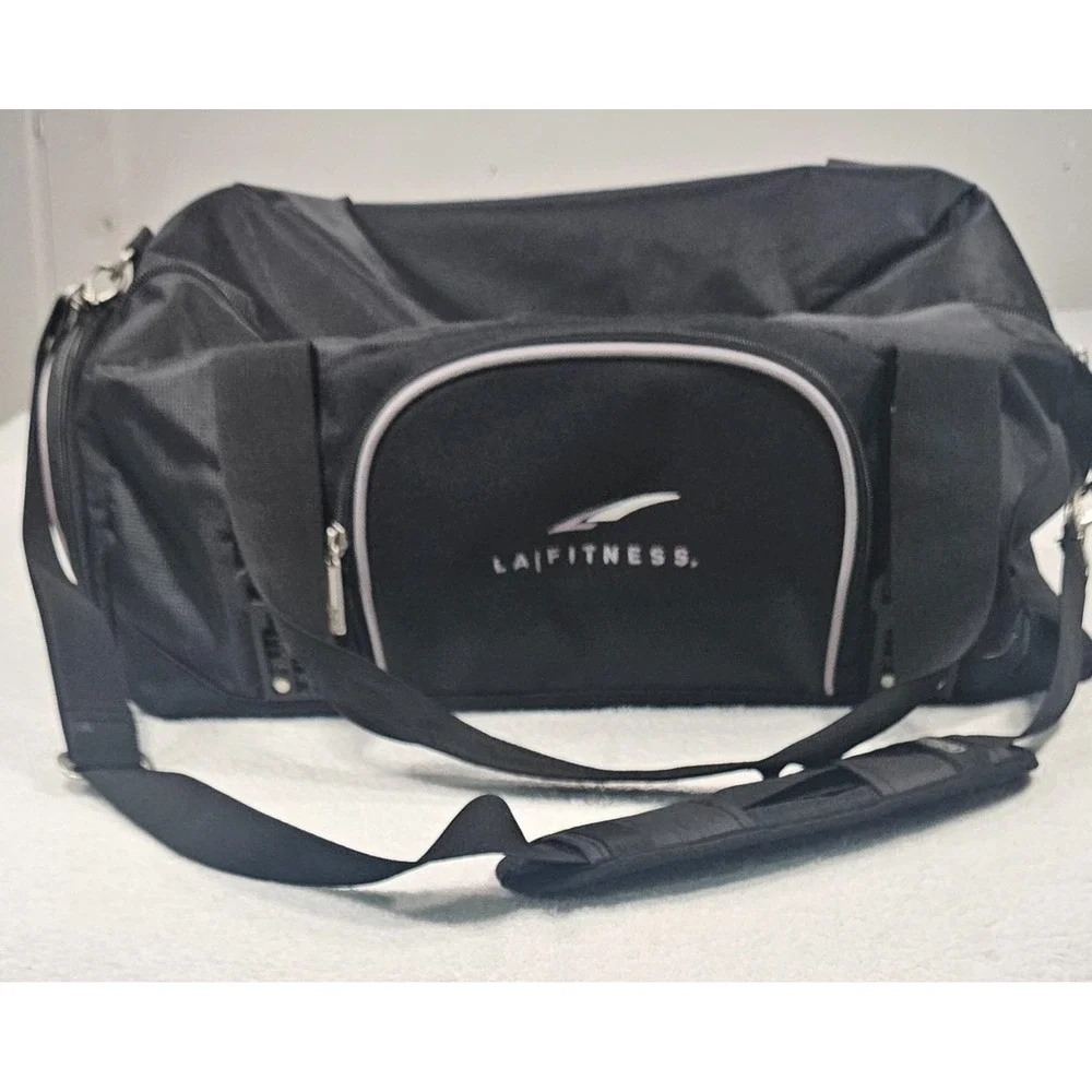 OGIO Black Dome Duffle Gym Bag Ventilated Athletic Equipment Bag